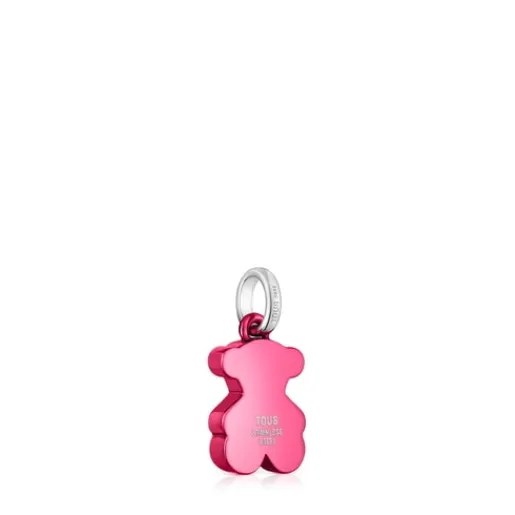 Colgante oso pequeño de acero en color rosa Sweet Dolls^TOUS Discount