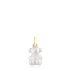 Colgante oso pequeño de acero en color blanco Bold Bear^TOUS Sale