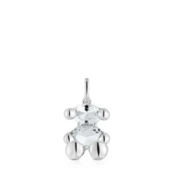 Colgante pequeño motivo oso de y cuarzo cristal de roca Color Bear^TOUS Online