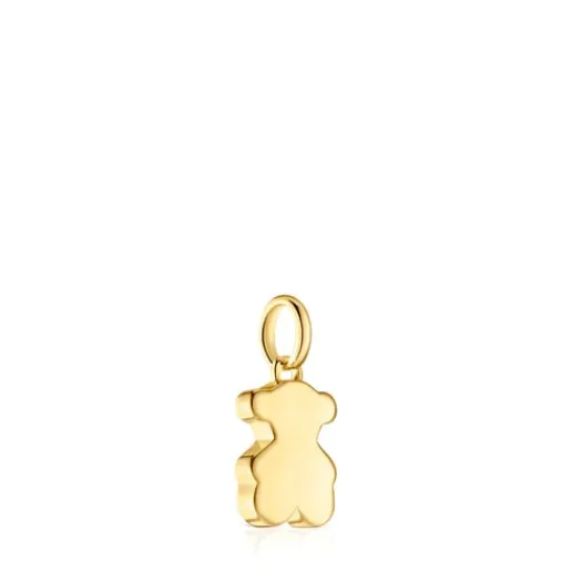 Colgante pequeño oso con baño de oro 18 kt sobre plata 12 mm Sweet Dolls^TOUS Sale
