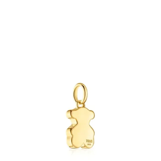 Colgante pequeño oso con baño de oro 18 kt sobre plata 12 mm Sweet Dolls^TOUS Sale