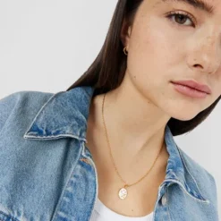 Colgante Sagitario con baño de oro 18 kt sobre plata, nácar y topacios Horoscope^TOUS Best