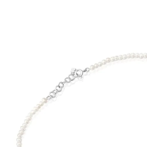 Collar bicolor con perlas cultivadas y motivos Virtual Garden^TOUS Clearance