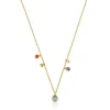 Collar con baño de oro 18 kt sobre plata, motivos y gemas Plump^TOUS Outlet