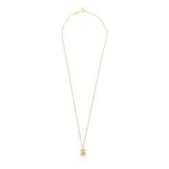 Collar con baño de oro 18 kt sobre plata y multi gemas Areia^TOUS