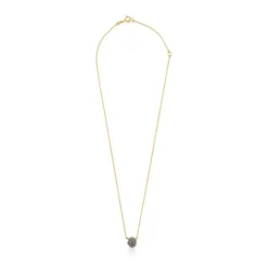Collar con baño de oro 18 kt sobre plata y diamantes Nenufar^TOUS Hot
