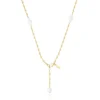 Collar con baño de oro 18 kt sobre plata y perlas cultivadas Tamara Falcó X^TOUS Online