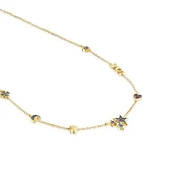 Collar con baño de oro 18 kt sobre plata y gemas Teddy Bear^TOUS Outlet
