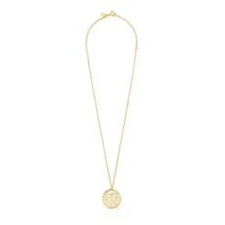 Collar con baño de oro 18 kt sobre plata Logo^TOUS New