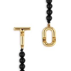 Collar con baño de oro 18 kt sobre plata y ónix 43 cm MANIFESTO^TOUS New