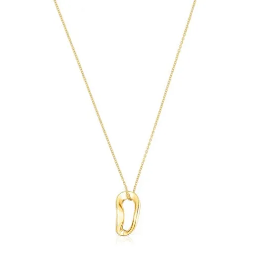 Collar con baño de oro 18 kt sobre plata Gregal^TOUS Sale