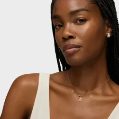 Collar con baño de oro rosa 18 kt sobre plata y ónix, rubí tratado y perla cultivada Camille^TOUS Best