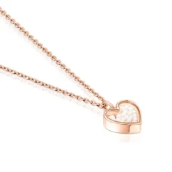 Collar con baño de oro rosa 18 kt sobre plata y perlas Areia^TOUS Best