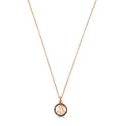 Collar con baño de oro rosa 18 kt sobre plata y espinela Camille^TOUS Best