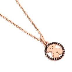 Collar con baño de oro rosa 18 kt sobre plata y espinela Camille^TOUS Best