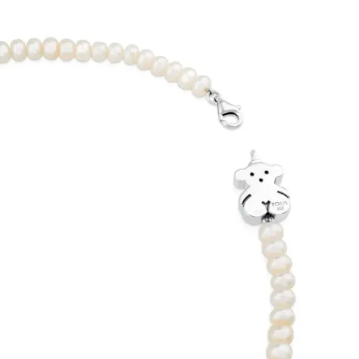 Collar con perlas cultivadas y oso de Sweet Dolls^TOUS Best