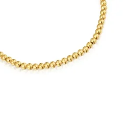 Collar corto con motivos de baño de oro 18 kt sobre plata Eugenia X^TOUS Discount