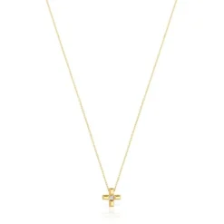 Collar corto cruz de oro y diamantes Basics^TOUS Hot