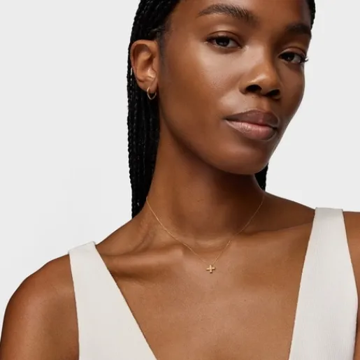 Collar corto cruz de oro y diamantes Basics^TOUS Hot