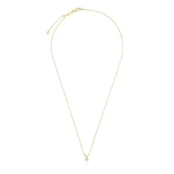 Collar corto de oro y 0,05 ct de diamantes letra X Alphabet^TOUS Clearance