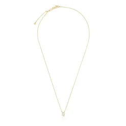 Collar corto de oro y 0,05 ct de diamantes letra Q Alphabet^TOUS Best