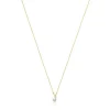 Collar corto de oro y 0,05 ct de diamantes letra J Alphabet^TOUS Clearance