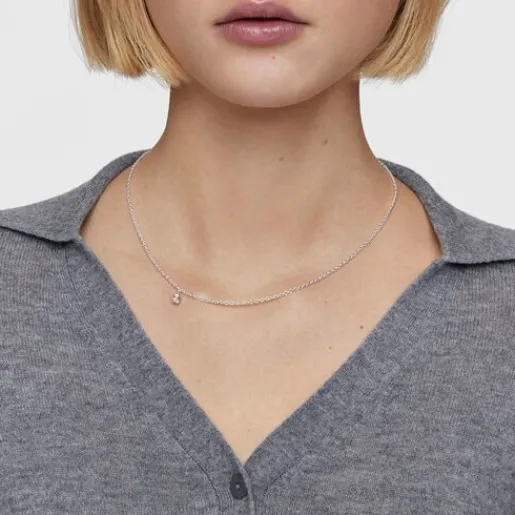 Collar corto de plata con anillas redondas gruesas Bold Bear^TOUS New