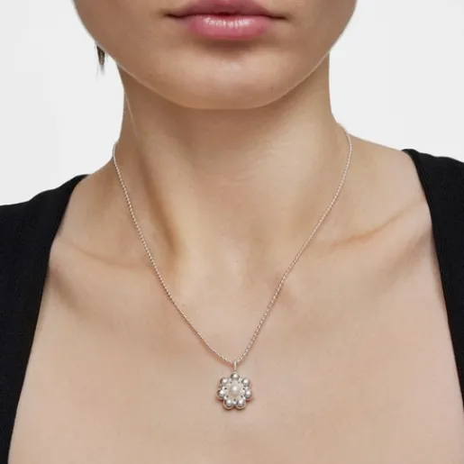 Collar corto de plata flor y perla cultivada Sugar Party^TOUS Discount