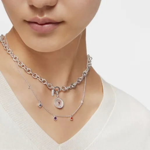 Collar corto de plata, gemas y perla cultivada Basic Colors^TOUS Outlet