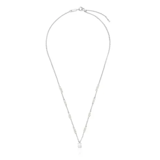 Collar corto de plata, perlas cultivadas y detalle oso Sweet Dolls^TOUS Clearance