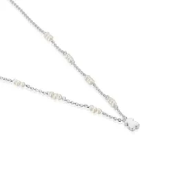 Collar corto de plata, perlas cultivadas y detalle oso Sweet Dolls^TOUS Clearance