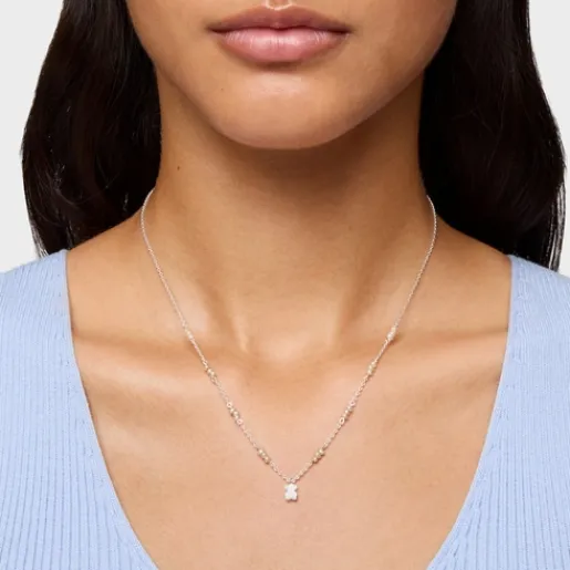 Collar corto de plata, perlas cultivadas y detalle oso Sweet Dolls^TOUS Clearance