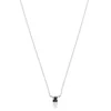 Collar corto de plata y motivo oso pequeño en ónix Icon Color^TOUS Best