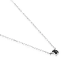 Collar corto de plata y motivo oso pequeño en ónix Icon Color^TOUS Best