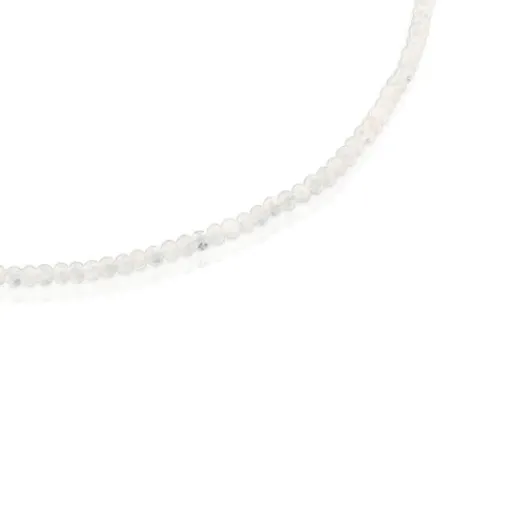Collar corto de plata y piedra luna Basic Colors^TOUS Hot