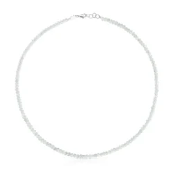 Collar corto de plata y piedra luna Basic Colors^TOUS Hot