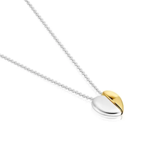 Collar corto doble corazón bicolor My Other Half^TOUS Hot
