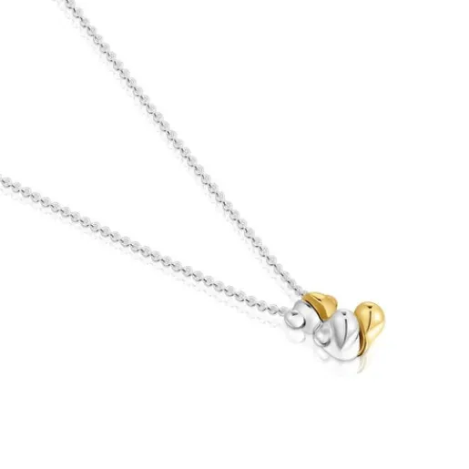 Collar corto doble oso pequeño bicolor My Other Half^TOUS Sale