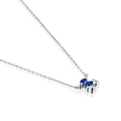 Collar corto motivo oso de y zafiro azul creado en laboratorio Color Bear LGG^TOUS Discount