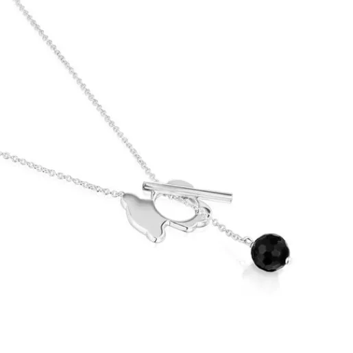 Collar corto oso de plata y ónix I-Bear^TOUS Hot