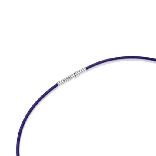Collar de IP lila 2 mm Mesh Tube^TOUS Sale