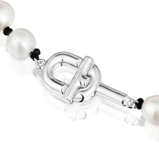 Collar de nylon negro con perlas cultivadas 44 cm MANIFESTO^TOUS Discount