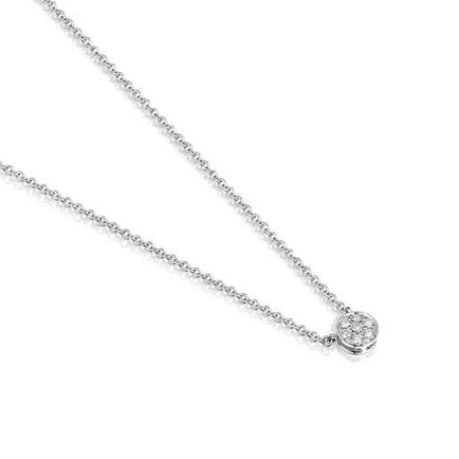 Collar de oro blanco con diamantes Alecia^TOUS Hot