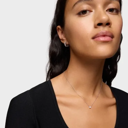 Collar de oro blanco con diamantes Alecia^TOUS Hot
