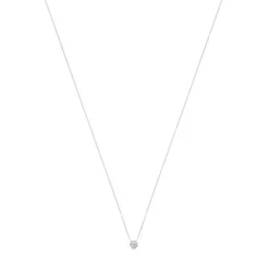 Collar de oro blanco con diamantes 0.10ct. Boca osos^TOUS Best