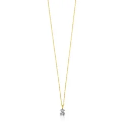 Collar de oro blanco y diamantes Puppies^TOUS Online