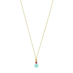 Collar de con amazonita y rubí Mini Ivette^TOUS Outlet