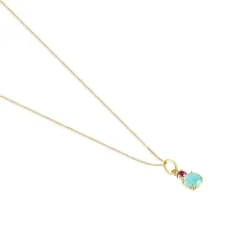 Collar de con amazonita y rubí Mini Ivette^TOUS Outlet