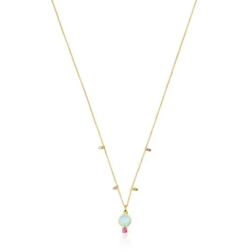 Collar de con calcedonia y gemas Virtual Garden^TOUS Clearance