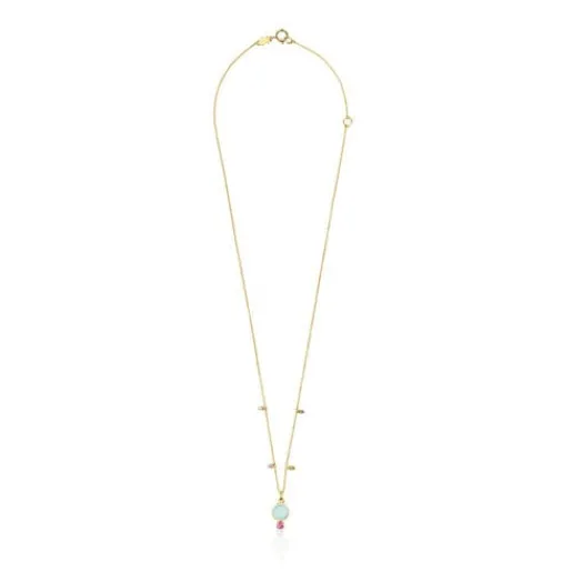 Collar de con calcedonia y gemas Virtual Garden^TOUS Clearance